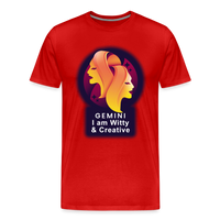 Thumbnail for Men's Glow Gemini Premium T-Shirt - red