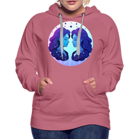 Thumbnail for Women’s Magic Gemini Premium Hoodie - mauve