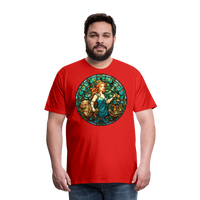 Thumbnail for Men's Mosaic Virgo Premium T-Shirt - red