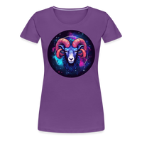 Thumbnail for Women’s Magic Aries Premium T-Shirt - purple