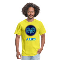 Thumbnail for Men's Stellar Aries Classic T-Shirt - yellow