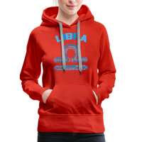 Thumbnail for Women's Power Words Libra Premium Hoodie - red