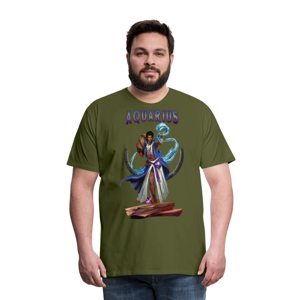 Men's Astral Aquarius Premium T-Shirt - olive green