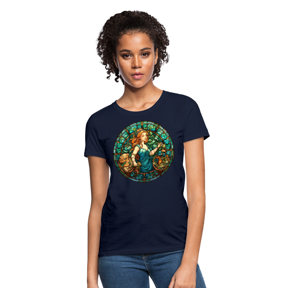 Women's Mosaic Virgo T-Shirt - navy