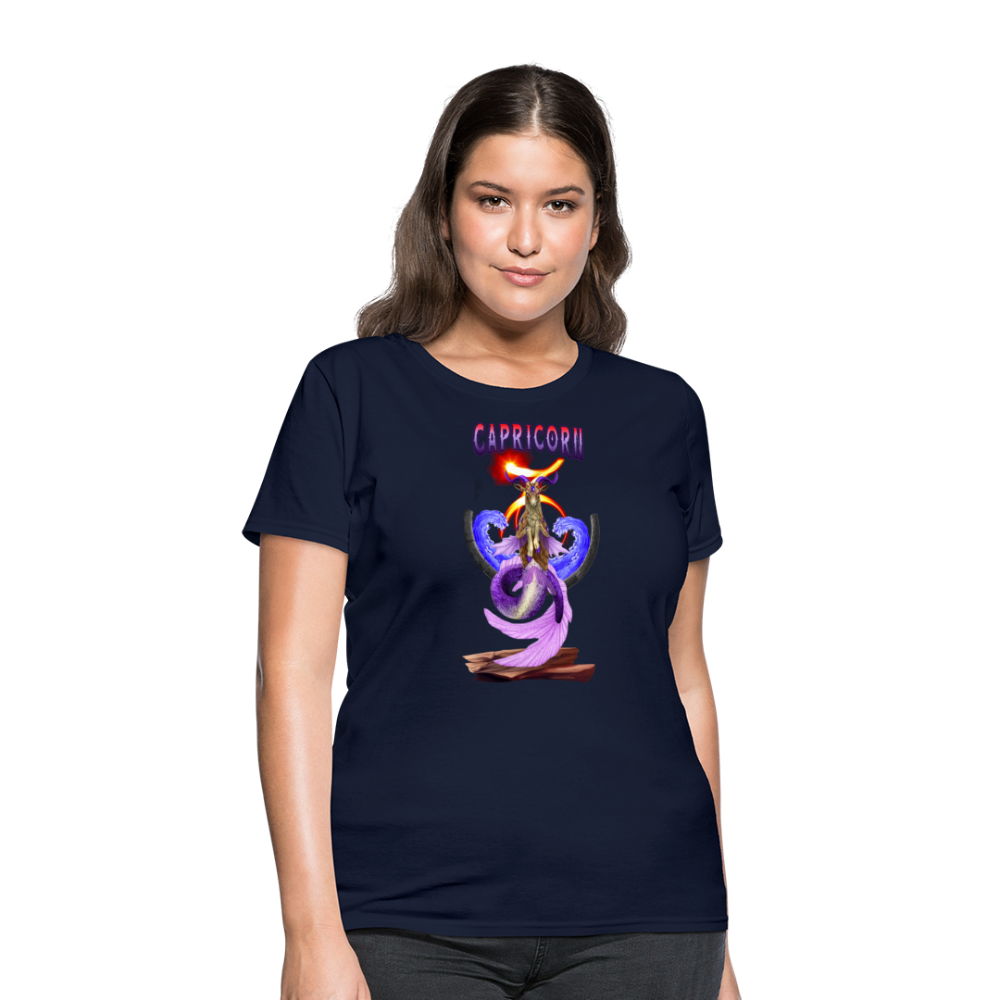 Astral Capricorn Women's T-Shirt - navy