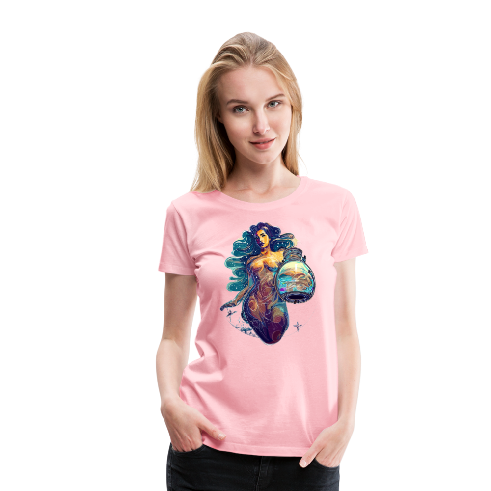 Women’s Mythical Aquarius Premium T-Shirt - pink