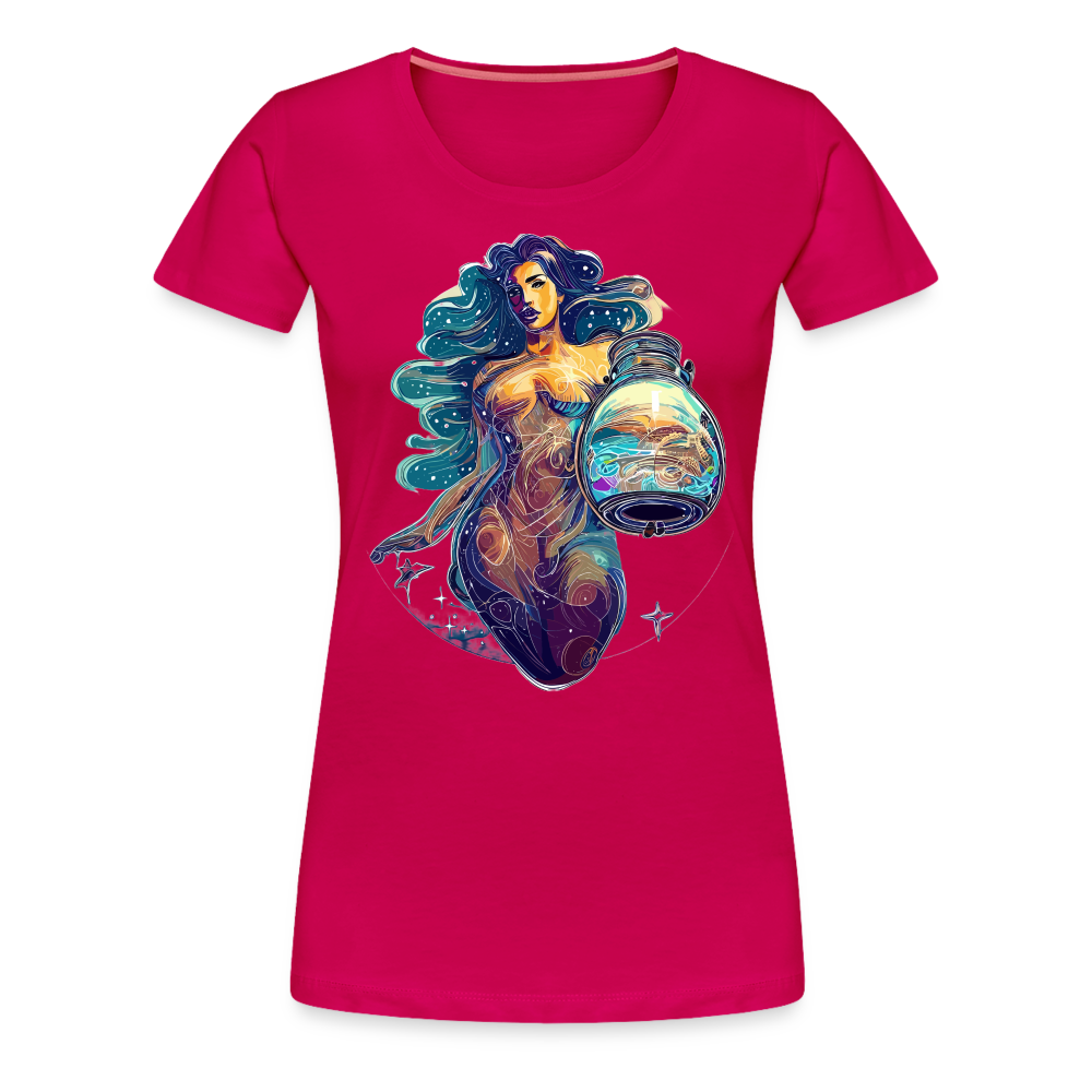 Women’s Mythical Aquarius Premium T-Shirt - dark pink