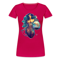 Thumbnail for Women’s Mythical Aquarius Premium T-Shirt - dark pink