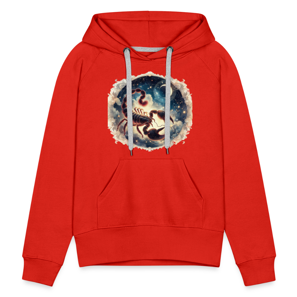 Women’s Mythical Scorpio Premium Hoodie - red