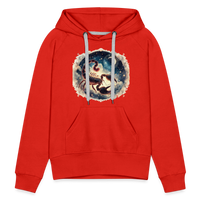 Thumbnail for Women’s Mythical Scorpio Premium Hoodie - red