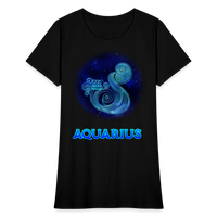 Thumbnail for Women's Stellar Aquarius T-Shirt - black