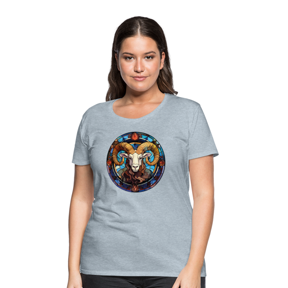 Women’s Mosaic Aries Premium T-Shirt - heather ice blue