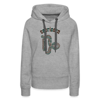 Thumbnail for Women's Power Words Capricorn Premium Hoodie - heather grey