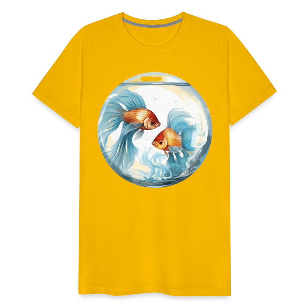 Men's Mythical Pisces Premium T-Shirt - sun yellow