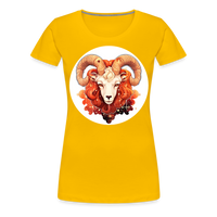 Thumbnail for Women’s Symbol Aries Premium T-Shirt - sun yellow