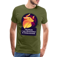 Thumbnail for Men's Glow Taurus Premium T-Shirt - olive green