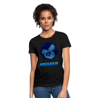 Thumbnail for Women's Stellar Aquarius T-Shirt - black