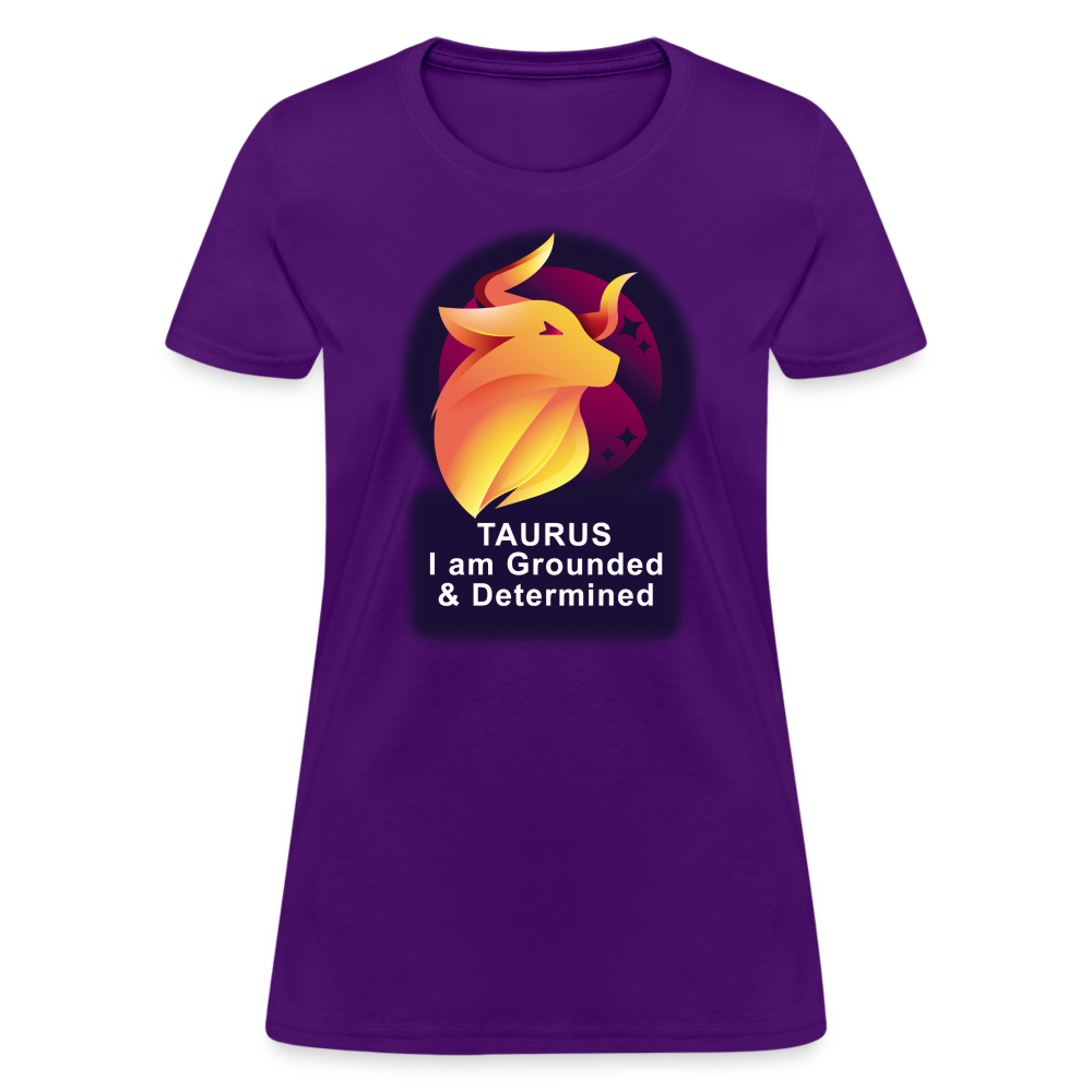 Women's Glow Taurus T-Shirt - purple