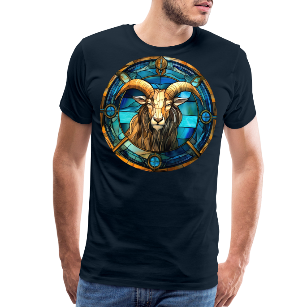 Men's Mosaic Capricorn Premium T-Shirt - deep navy