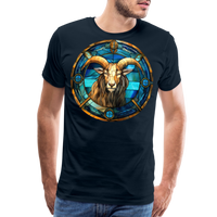 Thumbnail for Men's Mosaic Capricorn Premium T-Shirt - deep navy