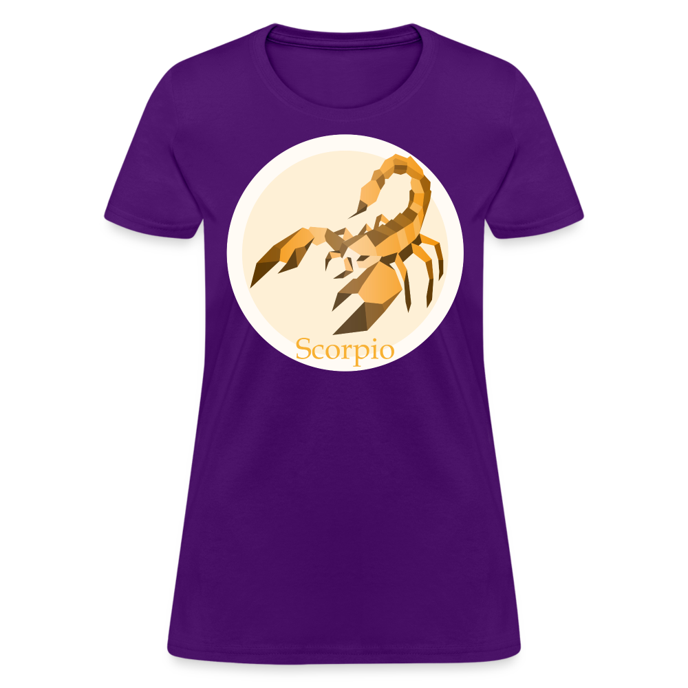 Women's Mosaic Scorpio T-Shirt - purple