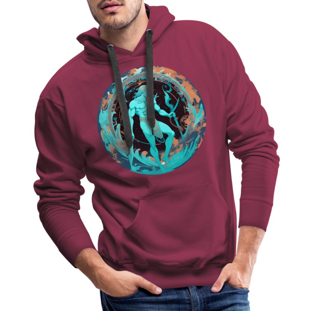 Men’s Mythical Aquarius Premium Hoodie - burgundy