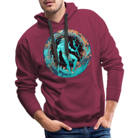 Thumbnail for Men’s Mythical Aquarius Premium Hoodie - burgundy