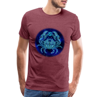 Thumbnail for Men's Stellar Cancer Premium T-Shirt - heather burgundy