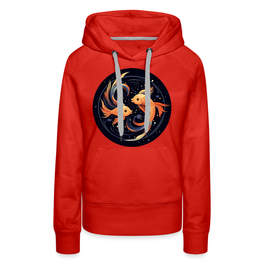 Women’s Mystic Pisces Premium Hoodie - red