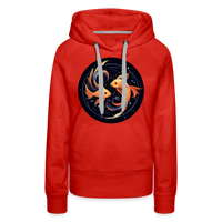 Thumbnail for Women’s Mystic Pisces Premium Hoodie - red