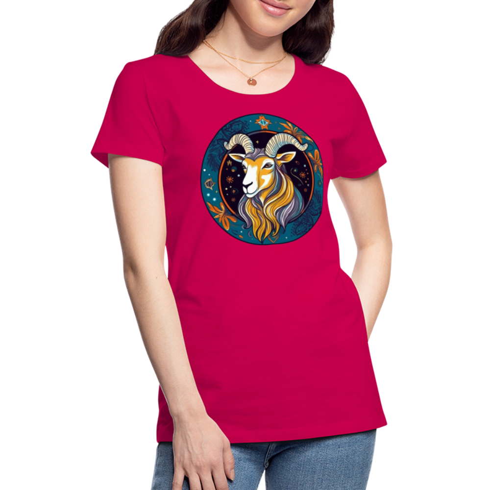 Women’s Mythical Capricorn Premium T-Shirt - dark pink