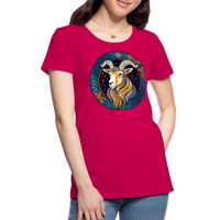 Thumbnail for Women’s Mythical Capricorn Premium T-Shirt - dark pink