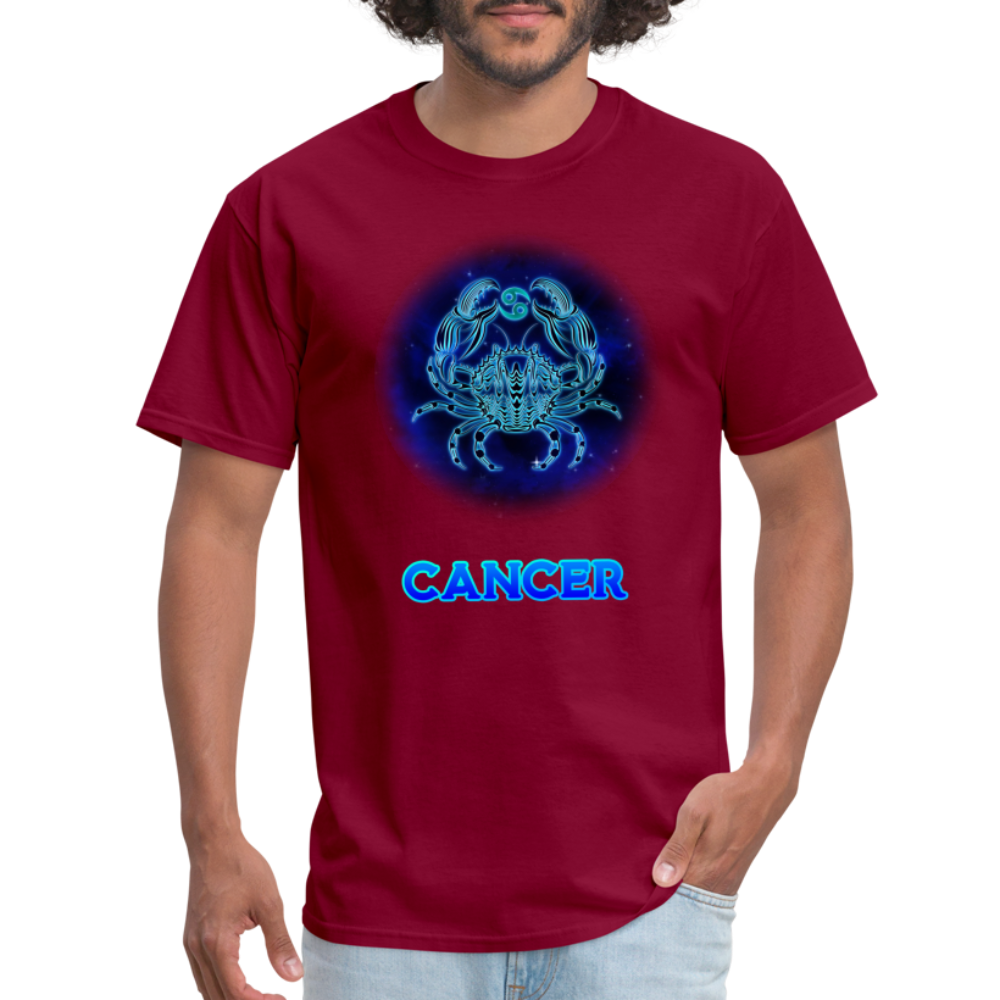 Men's Stellar Cancer Classic T-Shirt - burgundy