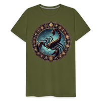 Thumbnail for Men's Mythical Scorpio Premium T-Shirt - olive green