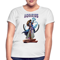 Thumbnail for Women's Astral Aquarius Relaxed Fit T-Shirt - white