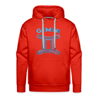 Thumbnail for Men's Power Words Gemini Premium Hoodie - red