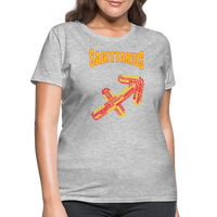 Thumbnail for Women's Power Words Sagittarius T-Shirt - heather gray