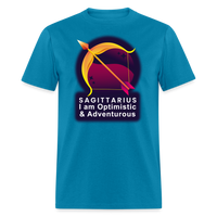 Thumbnail for Men's Glow Sagittarius Classic T-Shirt - turquoise