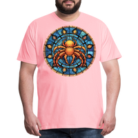 Thumbnail for Men's Mosaic Cancer Premium T-Shirt - pink