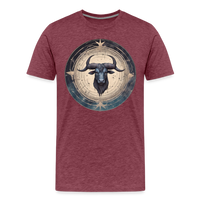 Thumbnail for Men's Mythical Taurus Premium T-Shirt - heather burgundy