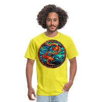 Thumbnail for Men's Mosaic Pisces Classic T-Shirt - yellow