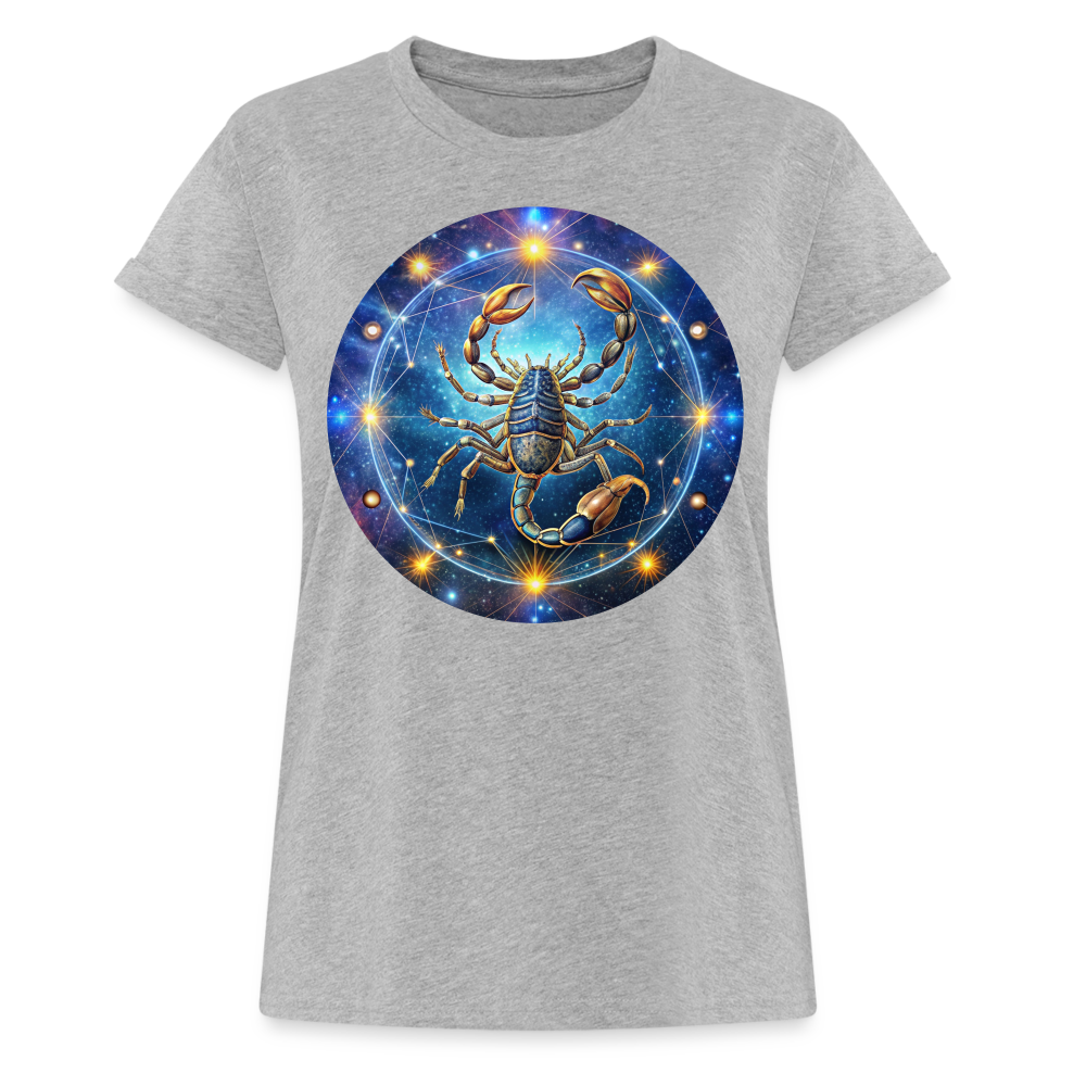 Women's Symbol Scorpio Relaxed Fit T-Shirt - heather gray