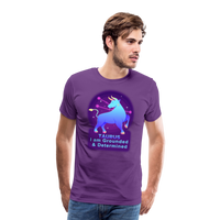 Thumbnail for Men's Neon Taurus Premium T-Shirt - purple