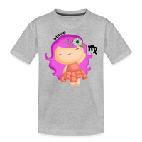 Thumbnail for Kid’s Astro Girl Virgo Premium Organic T-Shirt - heather gray