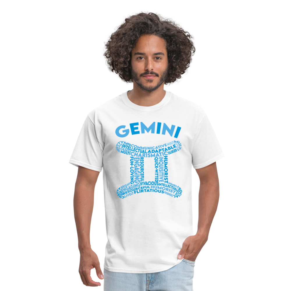 Men's Power Words Gemini Classic T-Shirt - white