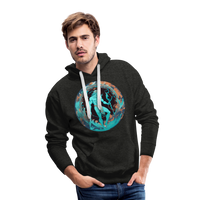 Thumbnail for Men’s Mythical Aquarius Premium Hoodie - charcoal grey