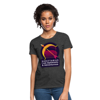 Thumbnail for Women's Glow Sagittarius T-Shirt - heather black