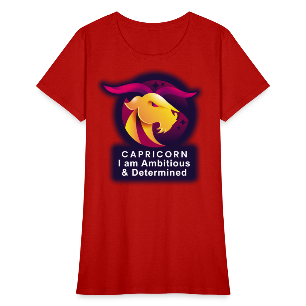 Women's Glow Capricorn T-Shirt - red