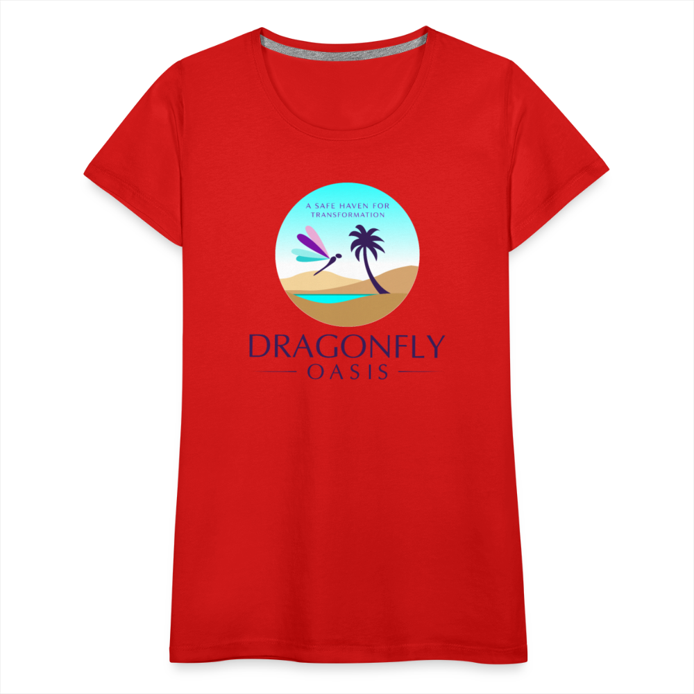 Women's Dragonfly Oasis V.1 Premium T-Shirt - red