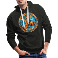 Thumbnail for Men’s Mosaic Sagittarius Premium Hoodie - charcoal grey